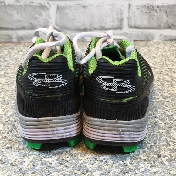 boombah Shoes Boombah Black Lime Green Kids Softball Baseball